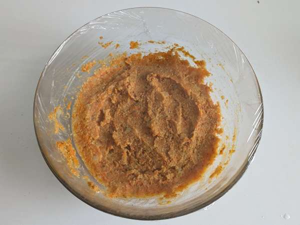 Kürbis-Hackbraten mit Champignons und Scamorza-Käse: leckeres und einfaches Rezept zum Überbacken - Zubereitung Schritt 7