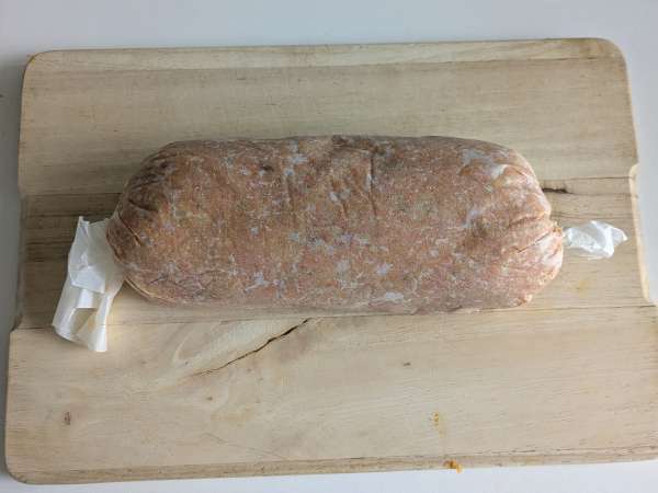 Kürbis-Hackbraten mit Champignons und Scamorza-Käse: leckeres und einfaches Rezept zum Überbacken - Zubereitung Schritt 11