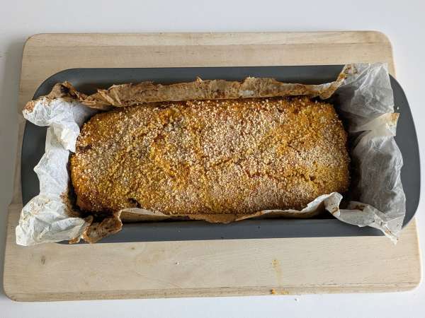 Kürbis-Hackbraten mit Champignons und Scamorza-Käse: leckeres und einfaches Rezept zum Überbacken - Zubereitung Schritt 13