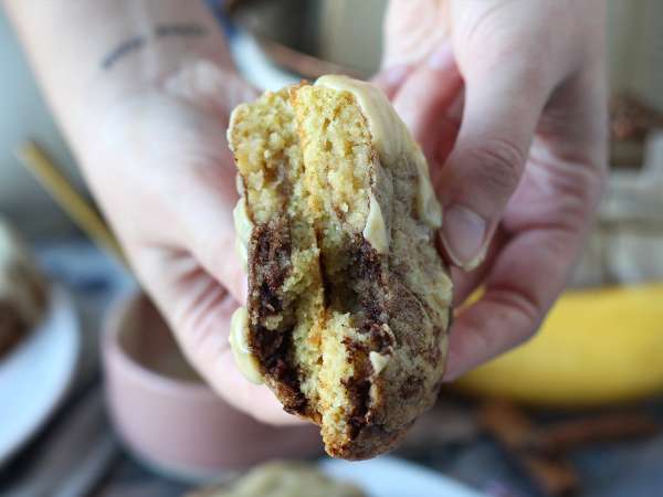 Cookies im Zimtschnecken-Stil, zartschmelzend und knackig mit gutem Zimtgeschmack - Zubereitung Schritt 9