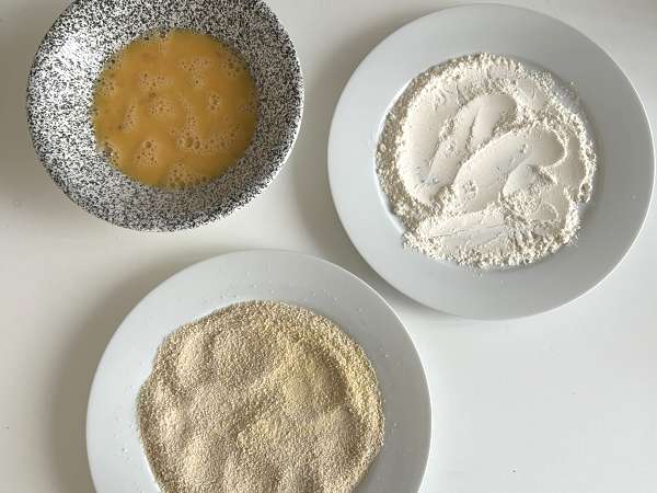 Ziegenkäserolle mit Air-Fryer-Panade, knusprig und zartschmelzend: ein absoluter Trost! - Zubereitung Schritt 3