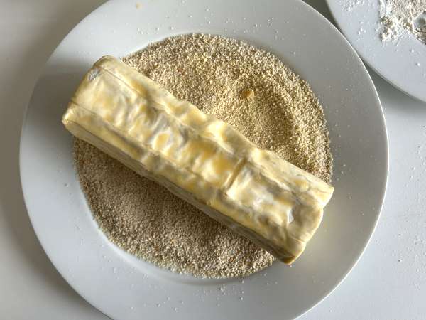 Ziegenkäserolle mit Air-Fryer-Panade, knusprig und zartschmelzend: ein absoluter Trost! - Zubereitung Schritt 4