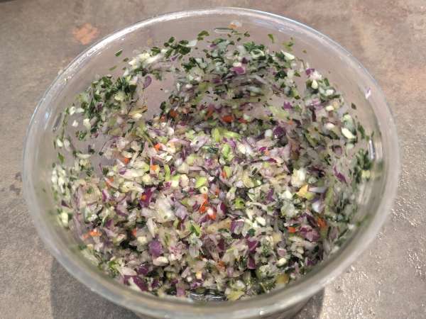 Antillische Kabeljau-Acras - Zubereitung Schritt 2