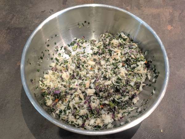 Antillische Kabeljau-Acras - Zubereitung Schritt 3