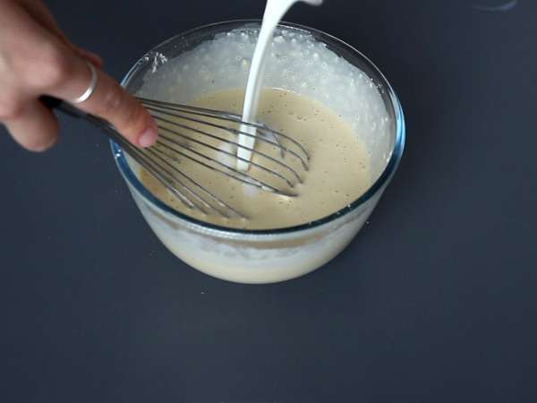 Tagliatelle aus Pfannkuchen mit Schokolade und Erdnüssen! - Zubereitung Schritt 2