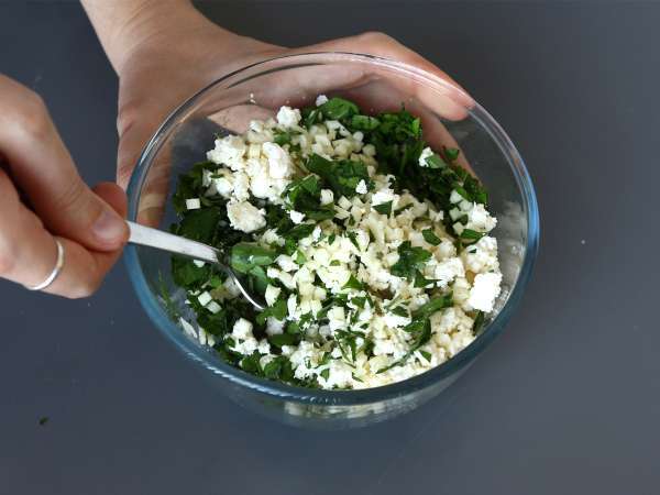 Hausgemachte libanesische Rikakats - im Air Fryer zubereitet - Zubereitung Schritt 1