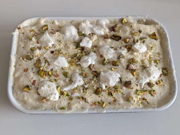 Lachslasagne mit Burrata und cremigen, knusprigen Pistazien - Zubereitung Schritt 7