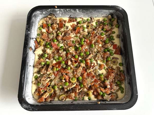 Sardinen-Cake: ein einfaches, saftiges und geschmackvolles Rezept - Zubereitung Schritt 8