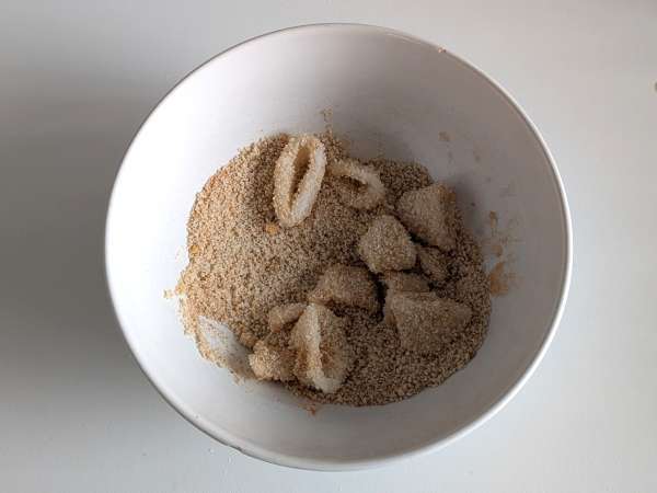 Tintenfischringe in der Heißluftfritteuse knusprig und leicht - Zubereitung Schritt 5