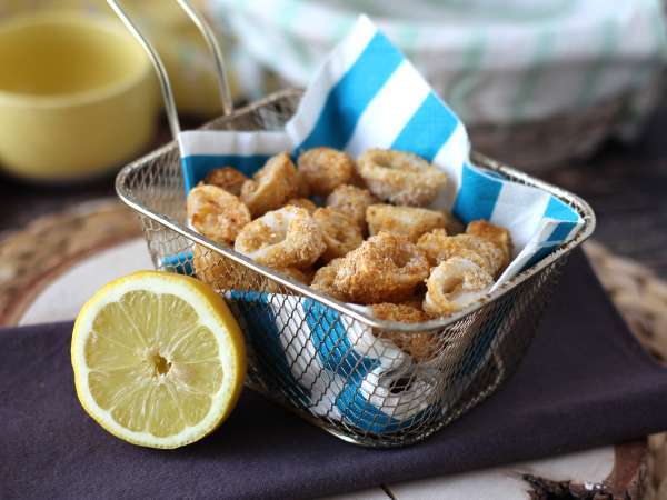 Tintenfischringe in der Heißluftfritteuse knusprig und leicht - Zubereitung Schritt 8