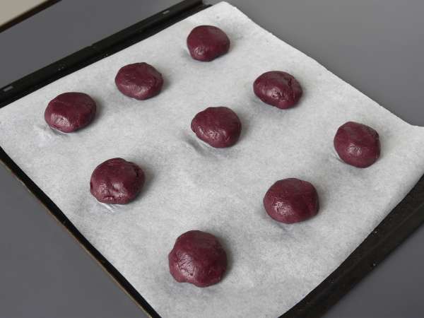 Mochi Cookies mit Ube - Zubereitung Schritt 10
