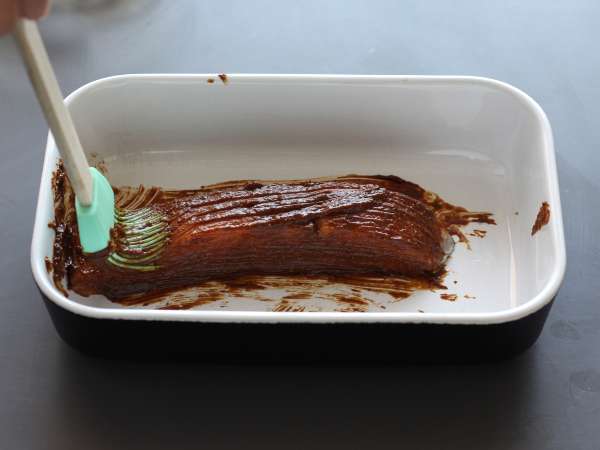 Miso-Lachs aus dem Ofen : einfaches Rezept mit Mirin und Sake - Zubereitung Schritt 3