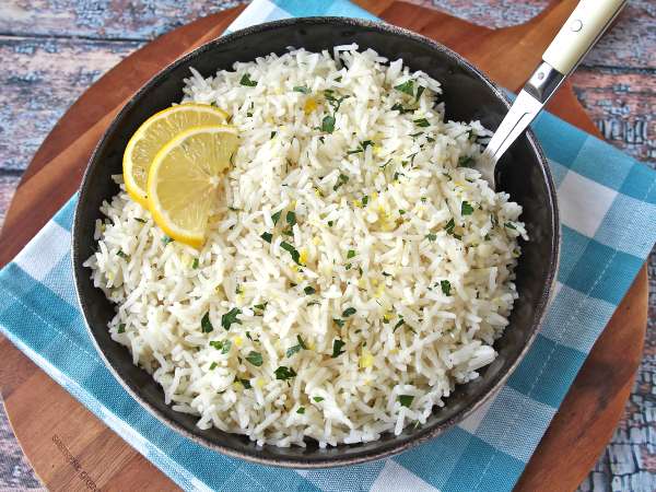 Zitronenreis : einfache Beilage zu Fisch und Hähnchen - Zubereitung Schritt 8