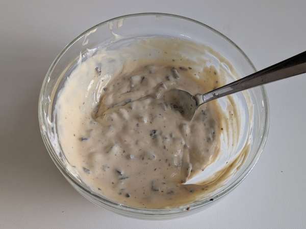 Herzhafte Törtchen mit Oliven und Frischkäse aus dem Airfryer - Zubereitung Schritt 5