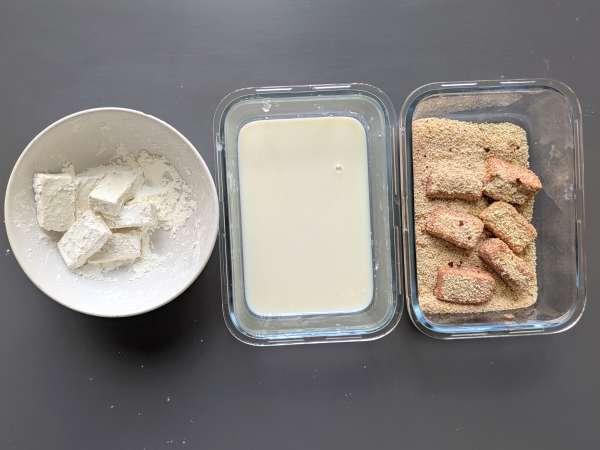 Tofu-Nuggets aus der Heißluftfritteuse - Zubereitung Schritt 6