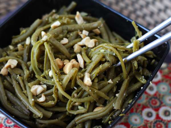 Grüne Bohnen mit Thai-Soße aus der Heißluftfritteuse - Zubereitung Schritt 4
