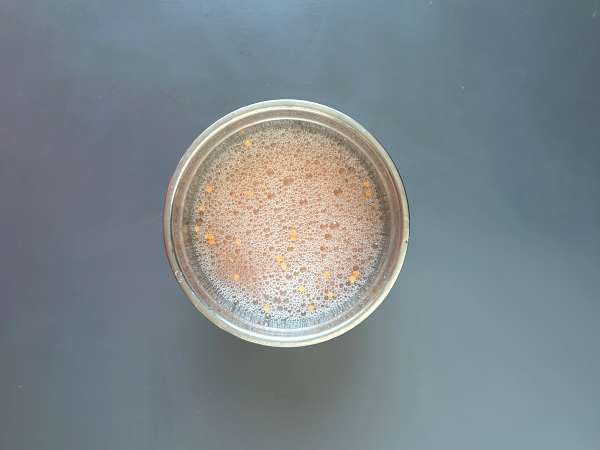 Herzhafte Pfannkuchen mit roten Linsen: ein einfaches, proteinreiches Rezept - Zubereitung Schritt 1