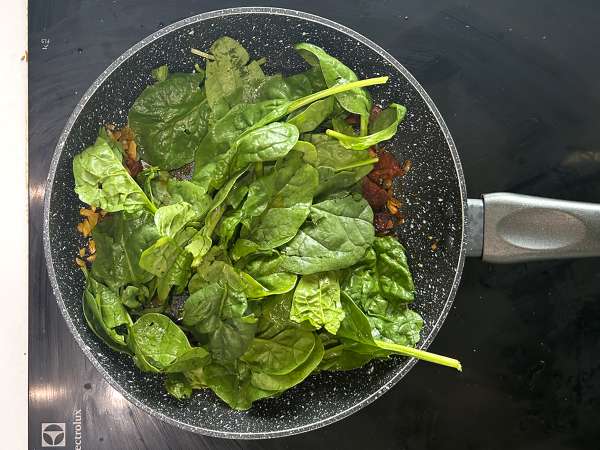 Seehecht mit weißen Bohnen, Spinat und Chorizo - Zubereitung Schritt 1