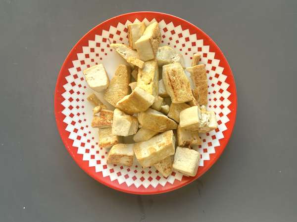 Palak Tofu: Indisches Curry mit Spinat und Tofu - Zubereitung Schritt 6