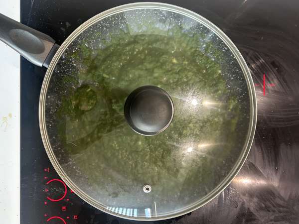 Palak Tofu: Indisches Curry mit Spinat und Tofu - Zubereitung Schritt 9