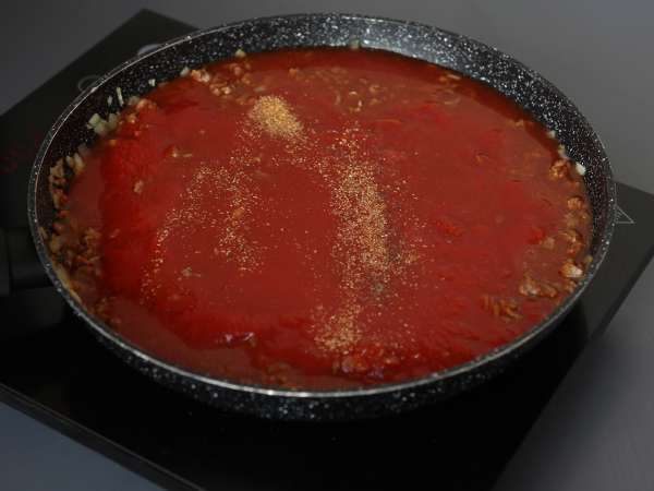Pfannenlasagne mit Hackfleisch : schnelle Lasagne ohne Backofen - Zubereitung Schritt 3