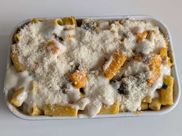 Nudelauflauf mit Kürbis und Champignons : cremig und vegetarisch - Zubereitung Schritt 9