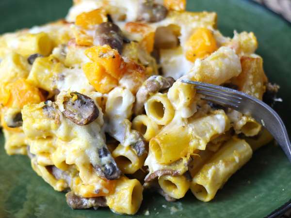 Nudelauflauf mit Kürbis und Champignons : cremig und vegetarisch - Zubereitung Schritt 11