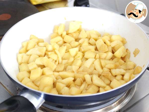 Apfel-Crumble mit Zimt : einfach und knusprig - Zubereitung Schritt 3