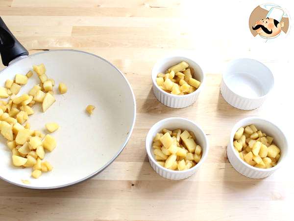 Apfel-Crumble mit Zimt : einfach und knusprig - Zubereitung Schritt 4