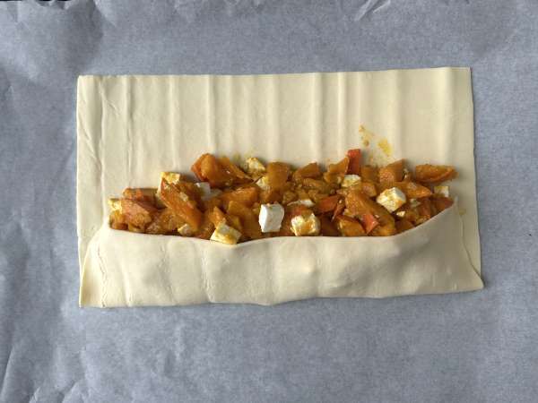 Kürbisstrudel mit Feta : einfaches Rezept mit Hokkaido - Zubereitung Schritt 6