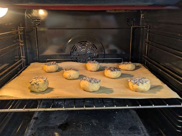 Vegane Cookies mit Mandeln und Schokolade : einfach und schnell - Zubereitung Schritt 5