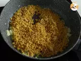 Schritt 3 - Risotto mit Nudeln, Erbsen, Zucchini, Knoblauch und Kräuterkäse