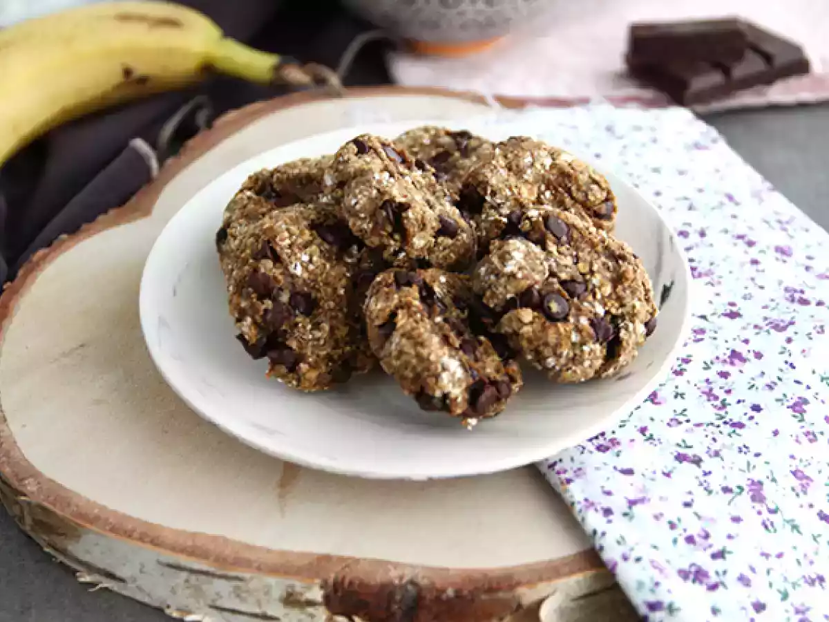 3-Zutaten-Cookies mit Banane und Schokolade - foto 3
