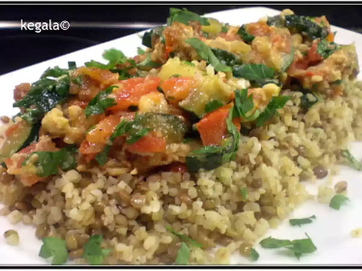 Abgekuckt: Bulgur mit Linsen und Zucchini