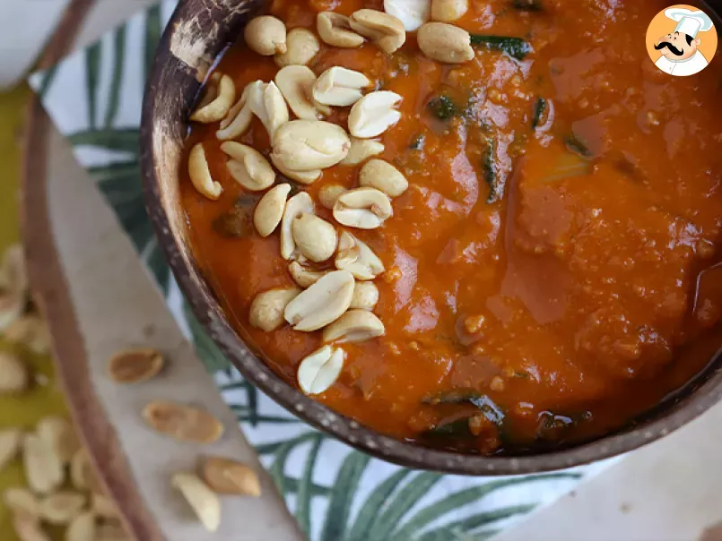 Afrikanische Suppe: Tomate, Erdnuss und Mangold – Afrikanische Erdnusssuppe, foto 3