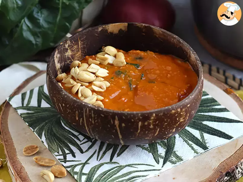 Afrikanische Suppe: Tomate, Erdnuss und Mangold – Afrikanische Erdnusssuppe, foto 5