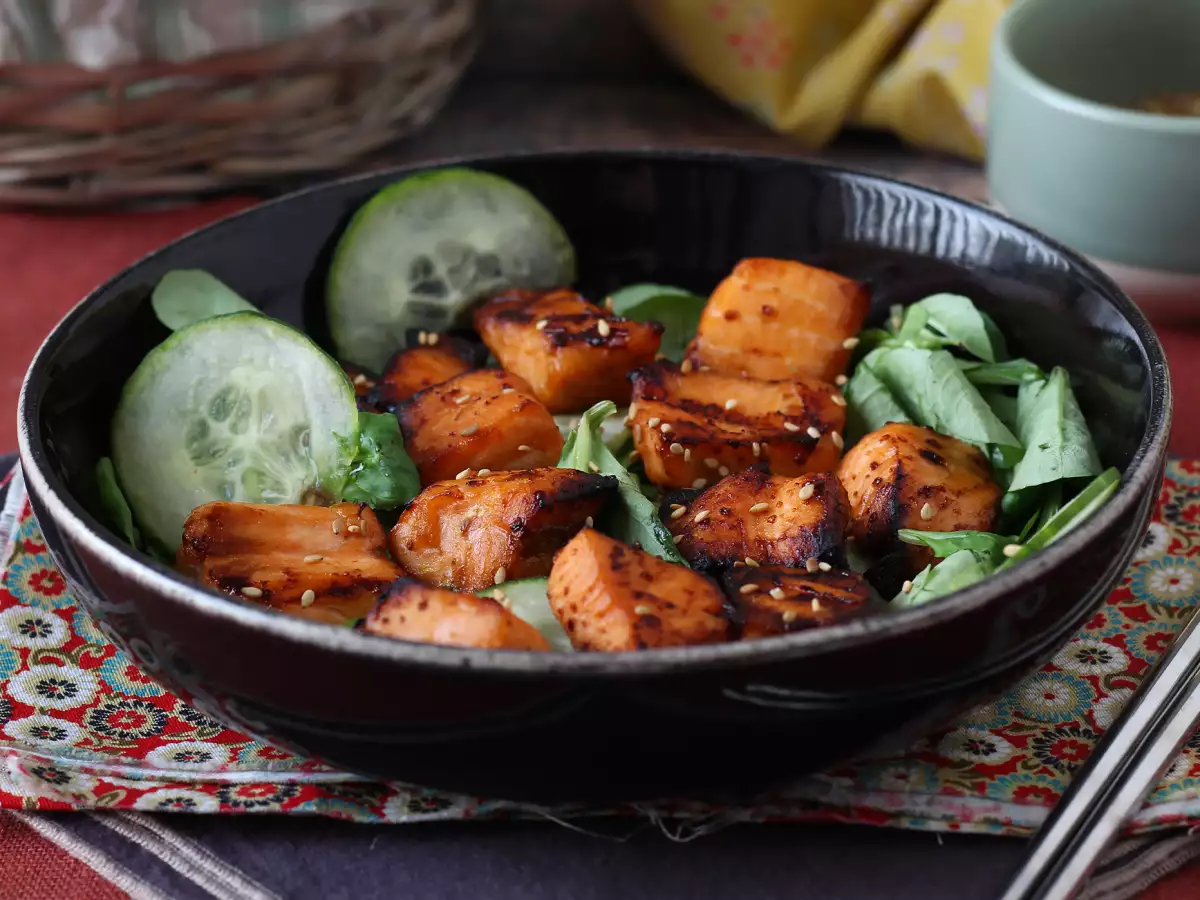 Airfryer-Lachshäppchen mit asiatischer Marinade - foto 5