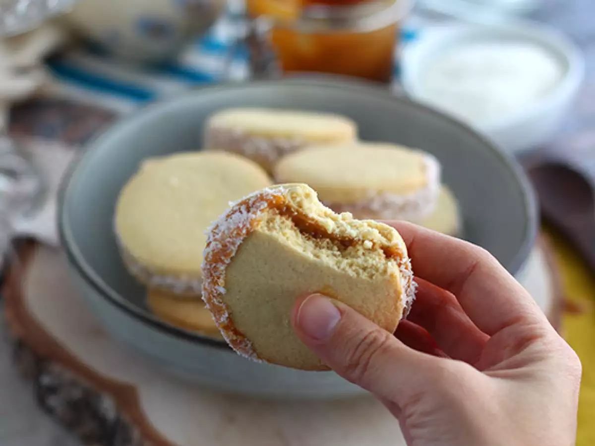 Alfajores - Argentinisches Mürbegebäck mit Milchkonfitüre und Kokosnuss - foto 2