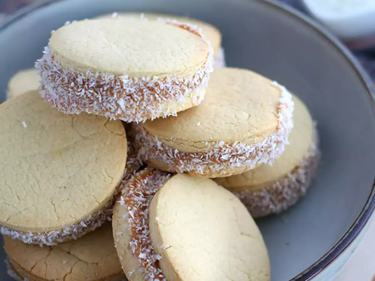 Alfajores - Argentinisches Mürbegebäck mit Milchkonfitüre und Kokosnuss - foto 3