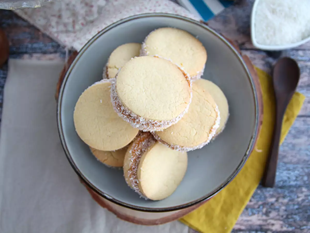 Alfajores - Argentinisches Mürbegebäck mit Milchkonfitüre und Kokosnuss - foto 4