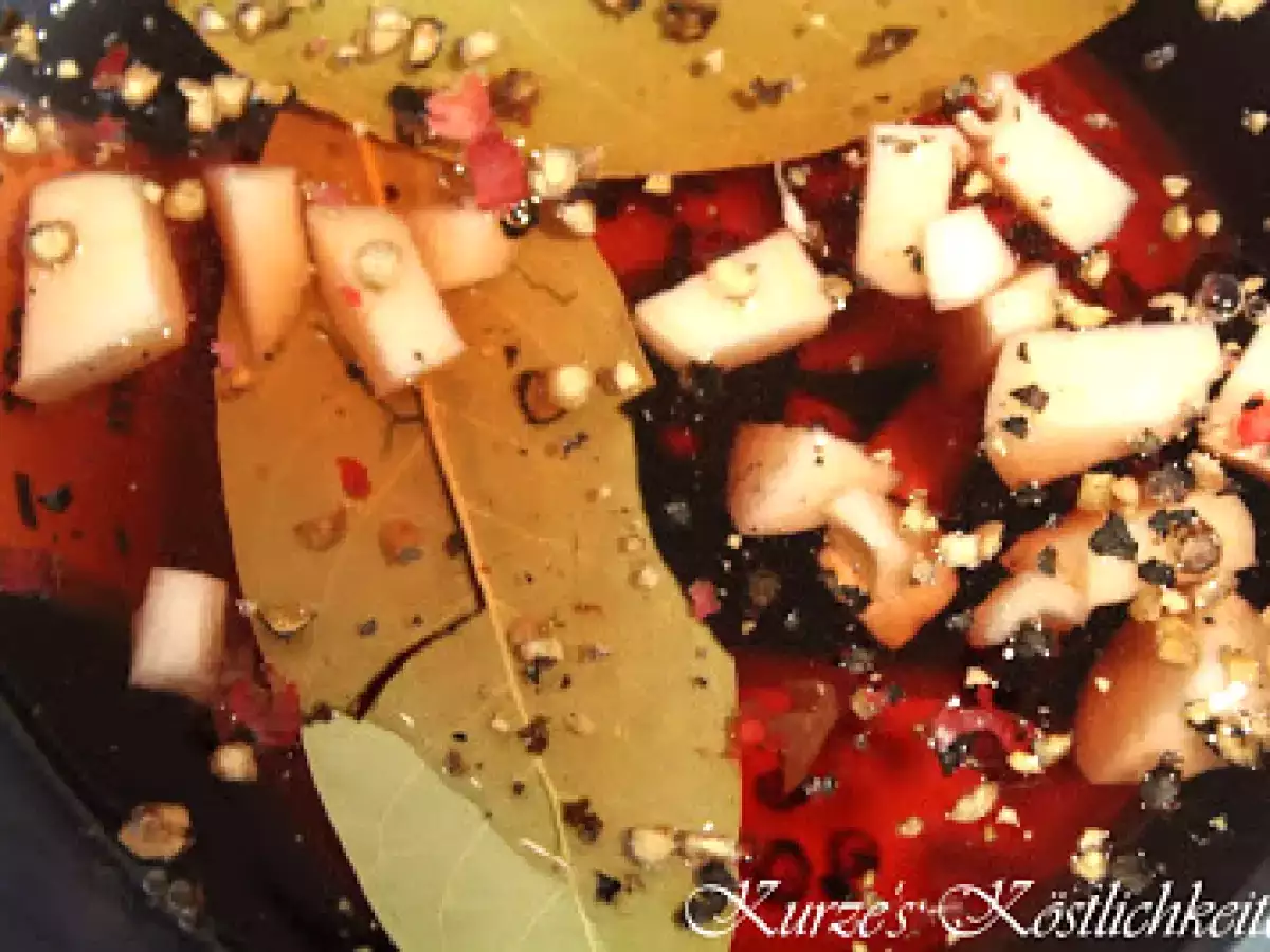 Alles über Nacht marinieren.