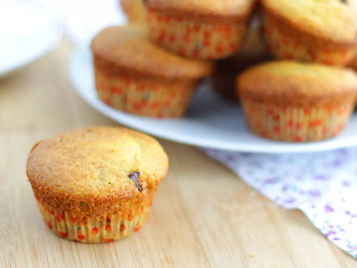 Amerikanische Muffins mit Schokostückchen - foto 4