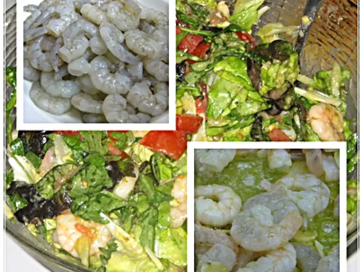 Andalusischer Gambas Salat