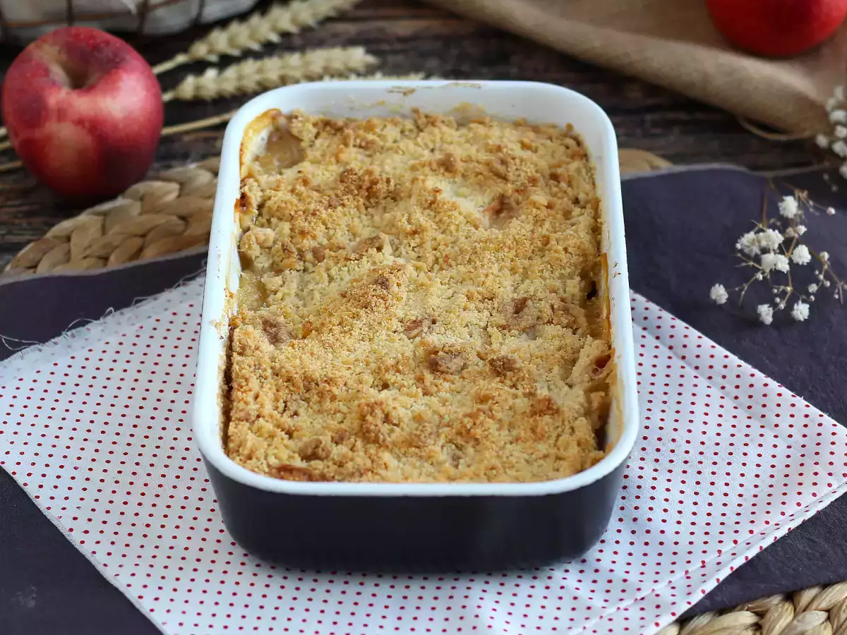 Apfel-Crumble – super einfach