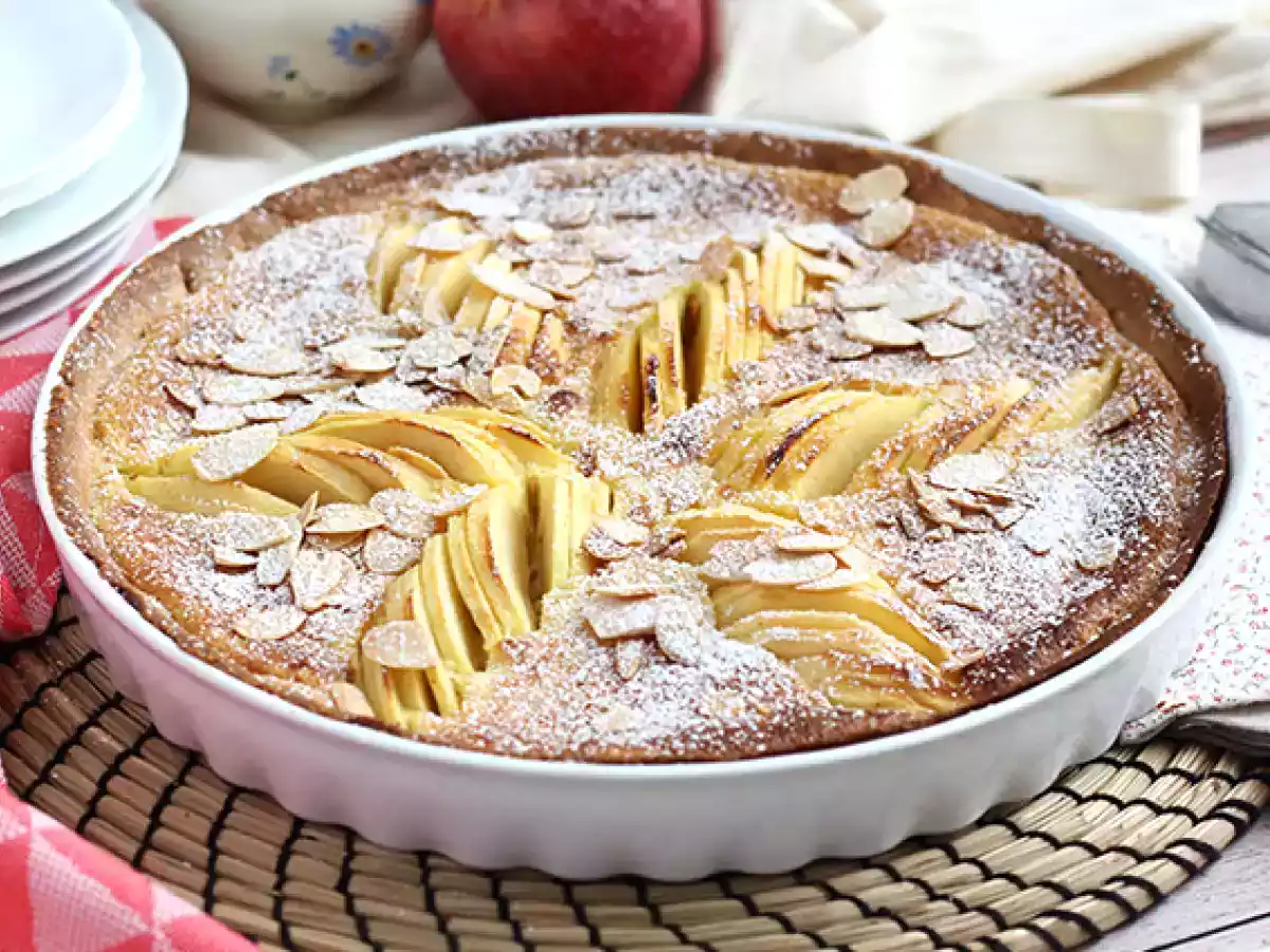 Apfel-Mandel-Kuchen (Tarte normande)