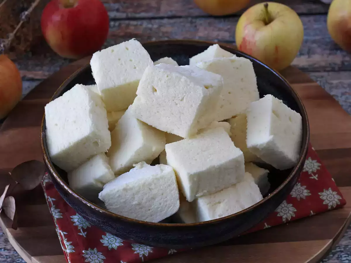 Apfel-Marshmallows aus 2 Zutaten : ohne Zuckerzusatz