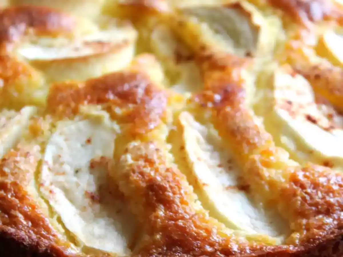 Apfel-Milchreiskuchen mit Kalorienspartipp