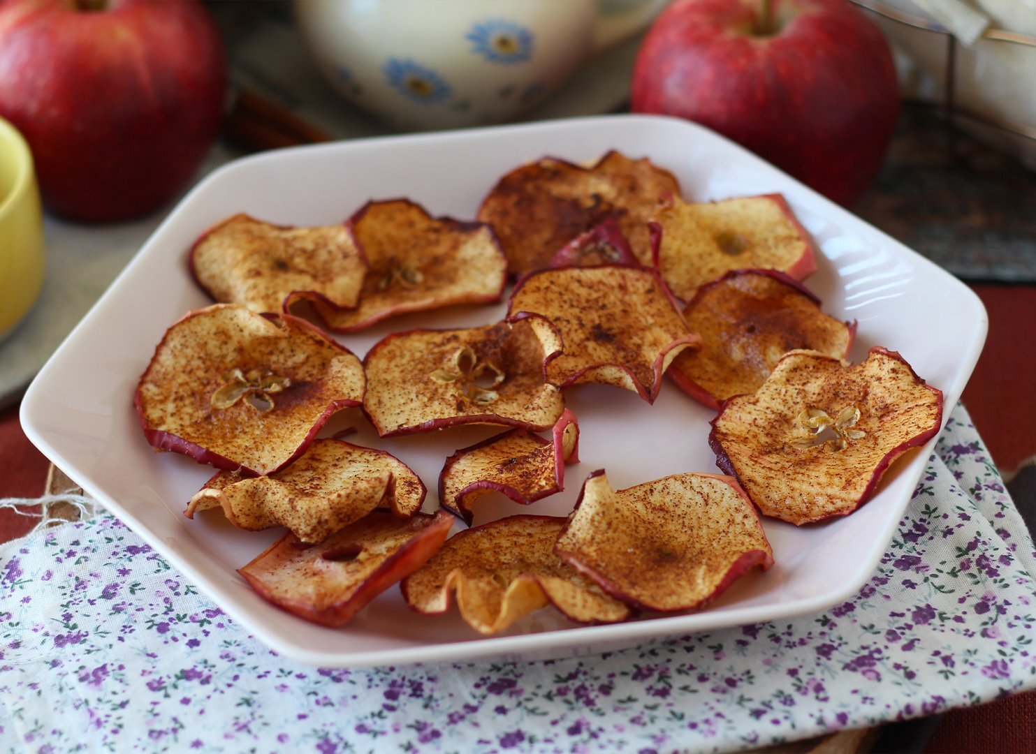 Rezept für apfelchips mit zimt im air fryer