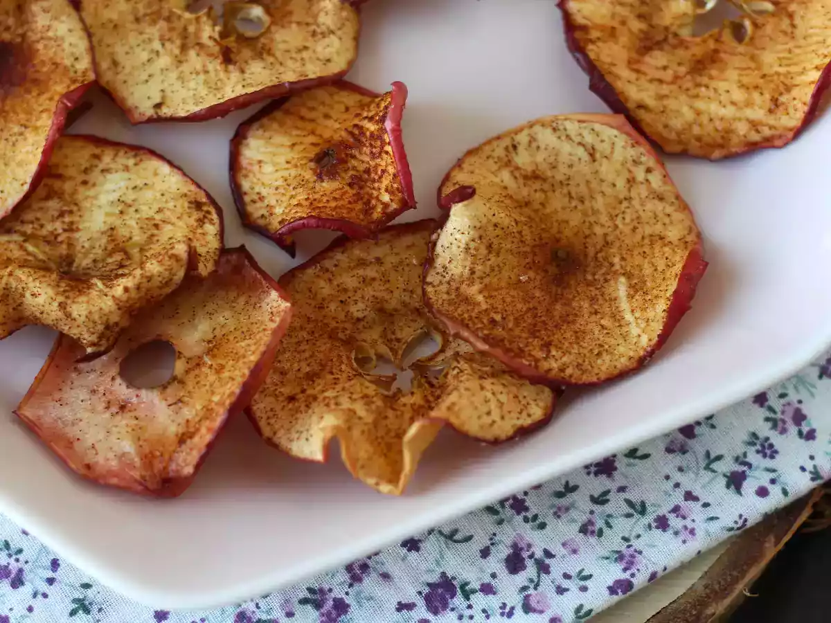 Apfelchips mit Zimt im Air Fryer - foto 3