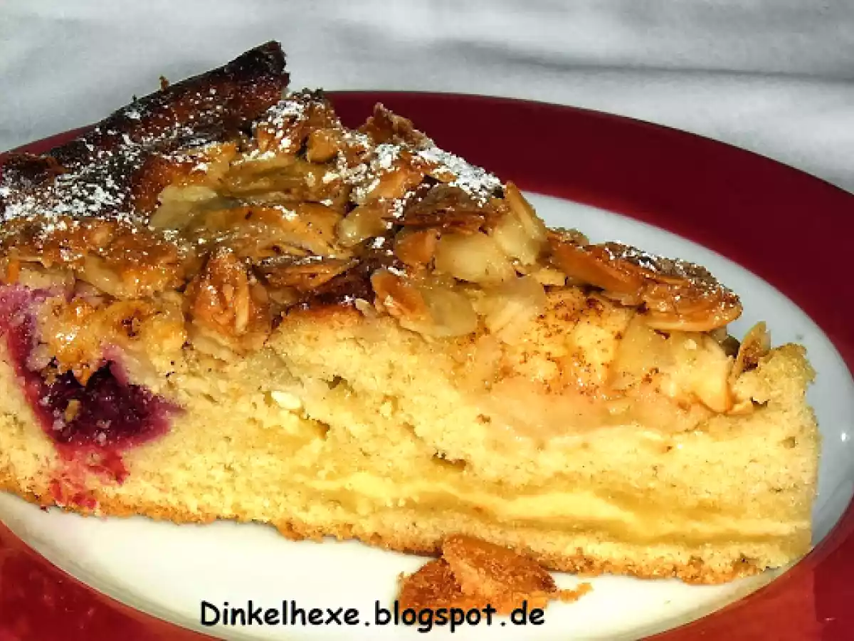 Apfelkuchen mit Mandeln